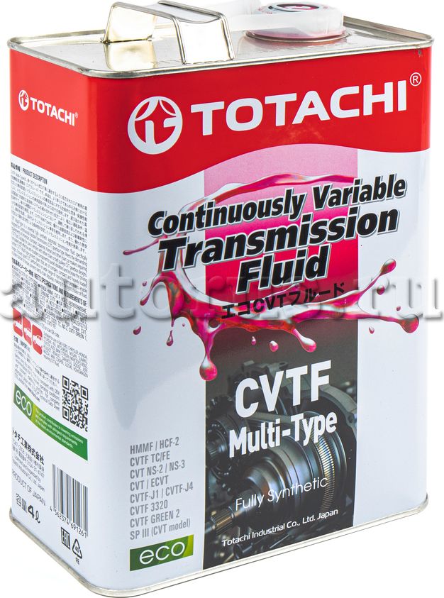 Масло трансмиссионное TOTACHI ATF CVT MULTI-TYPE 4L 20504. Артикул 20504
