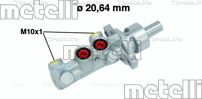 Тормозной цилиндр главный Metelli (алюминий) для Toyota Echo 2002-2005. Артикул 05-0709