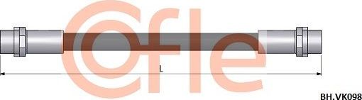 Тормозной шланг Cofle. Артикул 92.BH.VK098
