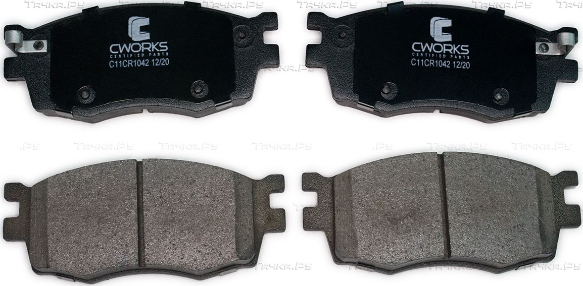 Тормозные колодки Cworks передние для Kia Rio II 2005-2011. Артикул C11CR1042