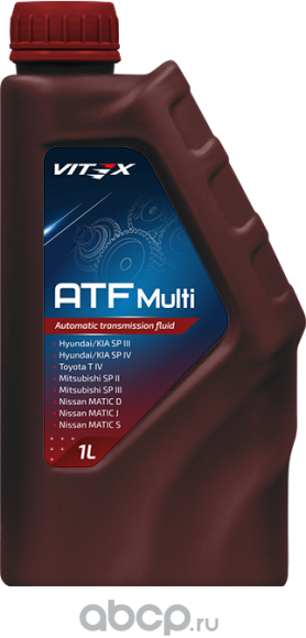 V330801 Масло для автоматических трансмиссиий Vitex ATF Multi, 1л VITEX v330801 Vitex. Артикул V330801