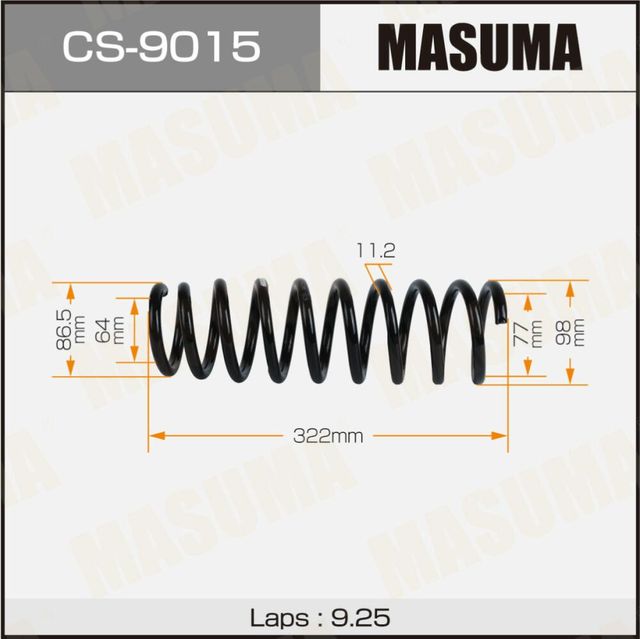 Пружина подвески MASUMA. Артикул CS9015