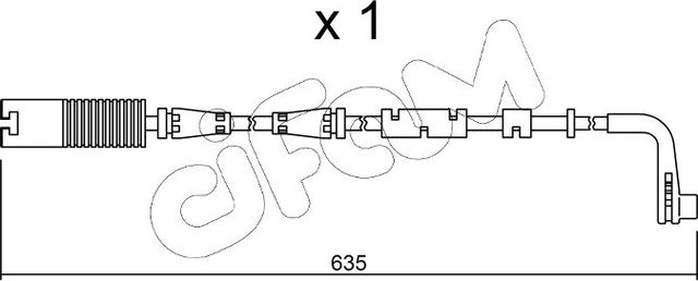 Датчик износа тормозных колодок  Metelli. Артикул SU.205
