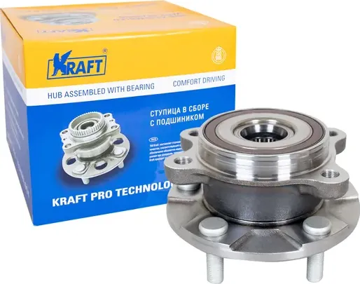 Ступица с подшипником TOYOTA AURIS/COROLLA/RAV 4 01- перед.лев/прав. (Kraft). Артикул KT100624