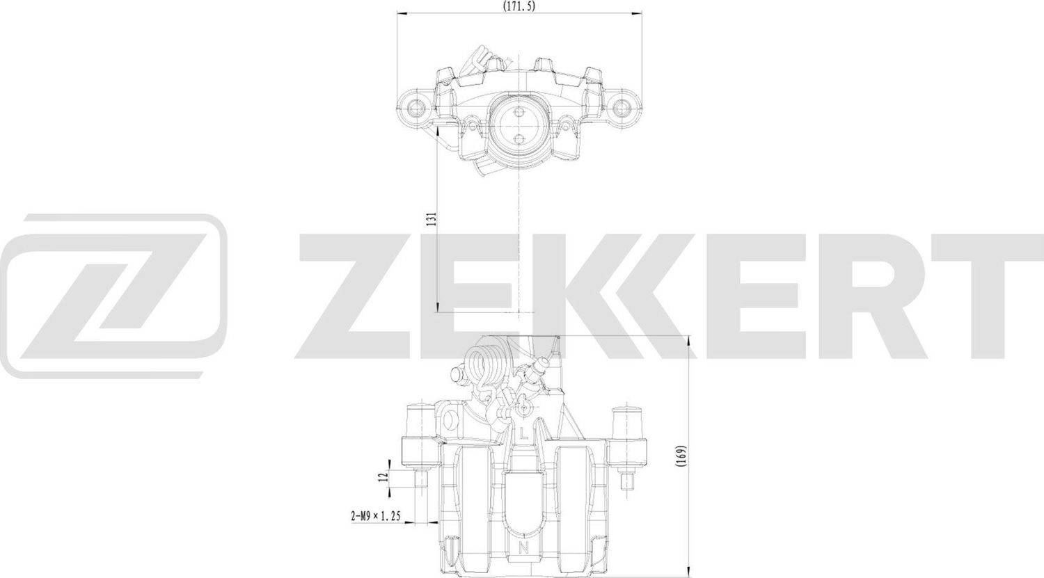 Тормозной суппорт Zekkert (алюминий). Артикул BS-8316