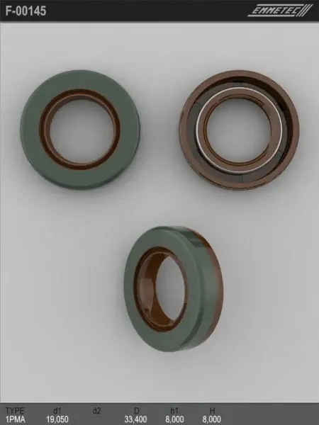 Сальник рулевой рейки 19.05 33.4 8/8 (Emmetec). Артикул F00145