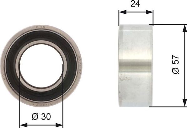 Натяжной ролик (натяжитель) ремня ГРМ Gates PowerGrip® для Fiat Regata 1983-1989. Артикул T41121