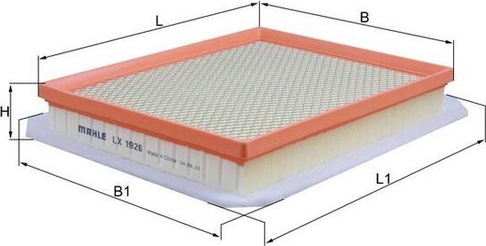 Воздушный фильтр Mahle. Артикул LX 1926