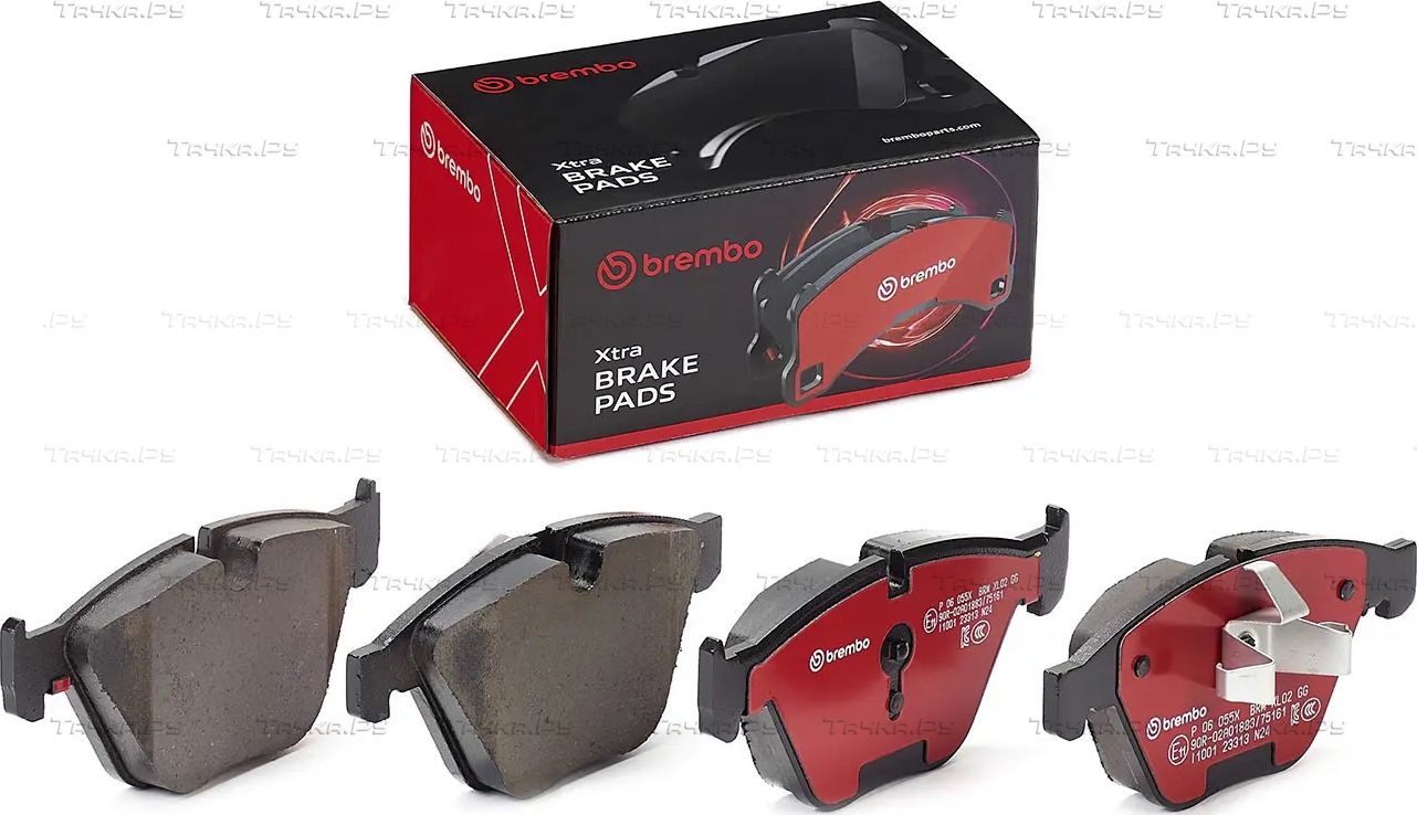 Тормозные колодки Brembo XTRA LINE передние для BMW X1 I (E84) 2009-2015. Артикул P 06 055X