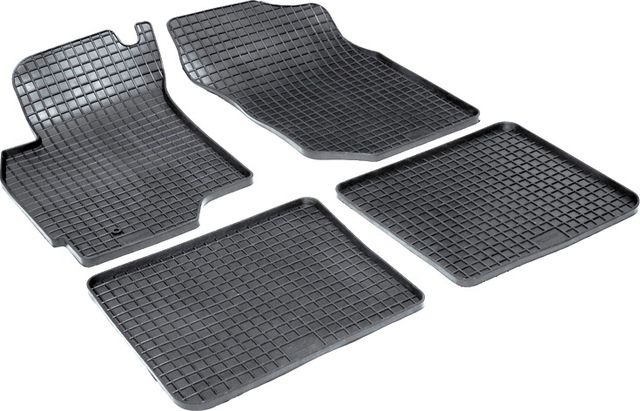 Коврики резиновые Seintex с узором сетка для салона Mitsubishi Lancer 9 2003-2007. Артикул 00249