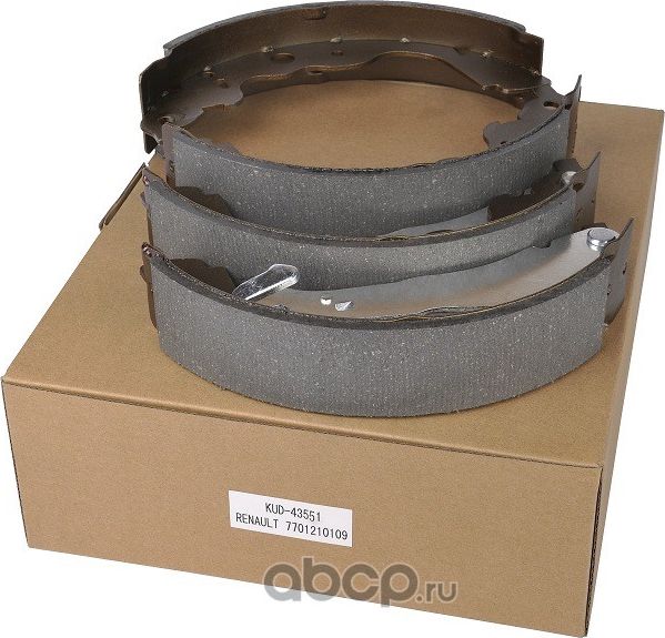 Колодки тормозные барабанные KUD43551 KUJIWA 7701210109 RENAULT. Артикул KUD43551