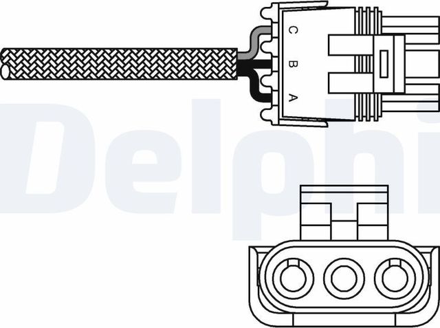 Лямбда-зонд (кислородный датчик) Delphi для Opel Frontera A 1992-1998. Артикул ES10996-12B1