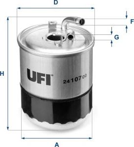 Топливный фильтр UFI для Mercedes-Benz CLS I (C219) 2005-2010. Артикул 24.107.00