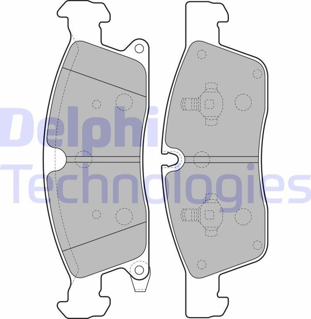 Тормозные колодки Delphi (Low-Metallic). Артикул LP2275