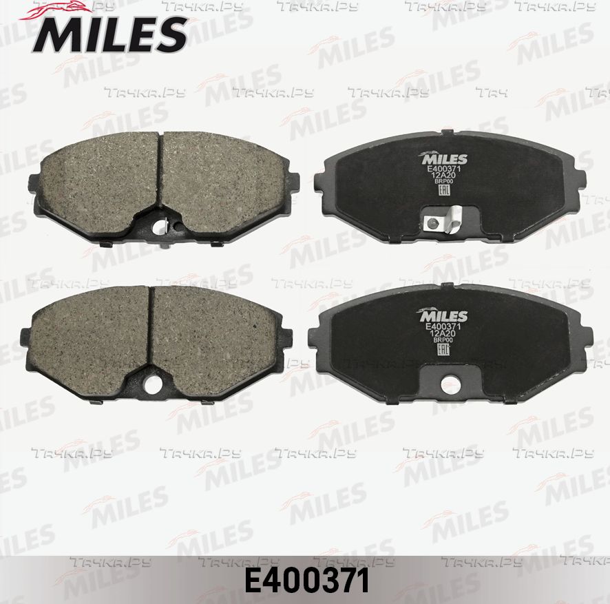 Тормозные колодки Miles (Low-Metallic) для Nissan Maxima A33 2000-2003. Артикул E400371