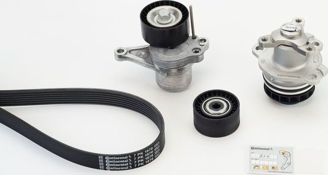 Комплект поликлинового ремня  с водяным насосом) OPEL: MOVANO B ContiTech. Артикул 7PK1970WP1