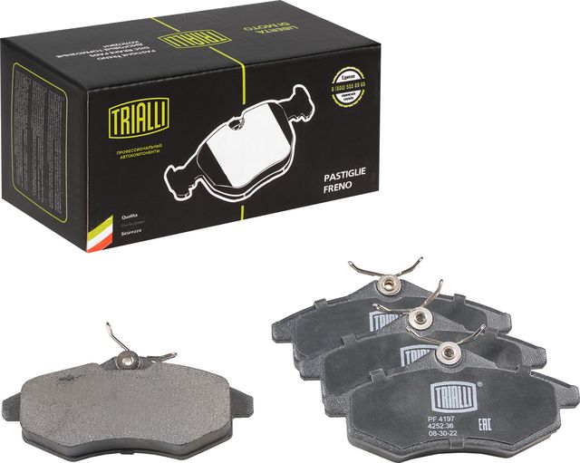 Тормозные колодки Trialli (Low-Metallic). Артикул PF 4197