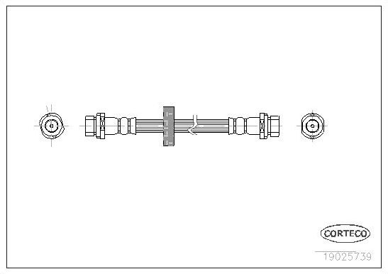 Тормозной шланг Corteco. Артикул 19025739