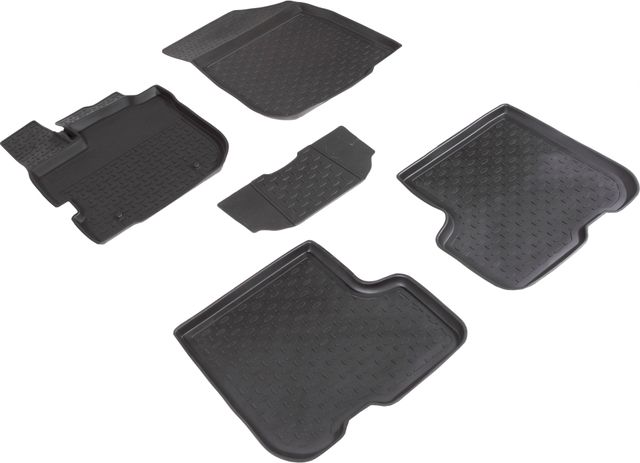 Коврики резиновые Seintex с высоким бортиком для салона Renault Logan II 2020-2026. Артикул 95054