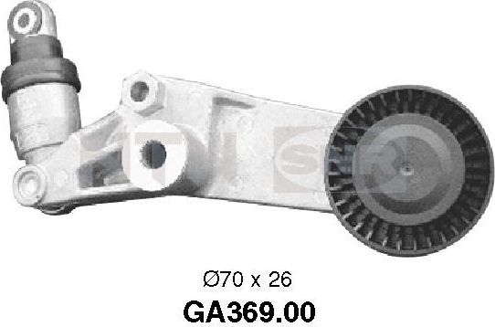 Натяжной ролик (натяжитель) приводного поликлинового ремня NTN / SNR. Артикул GA369.00