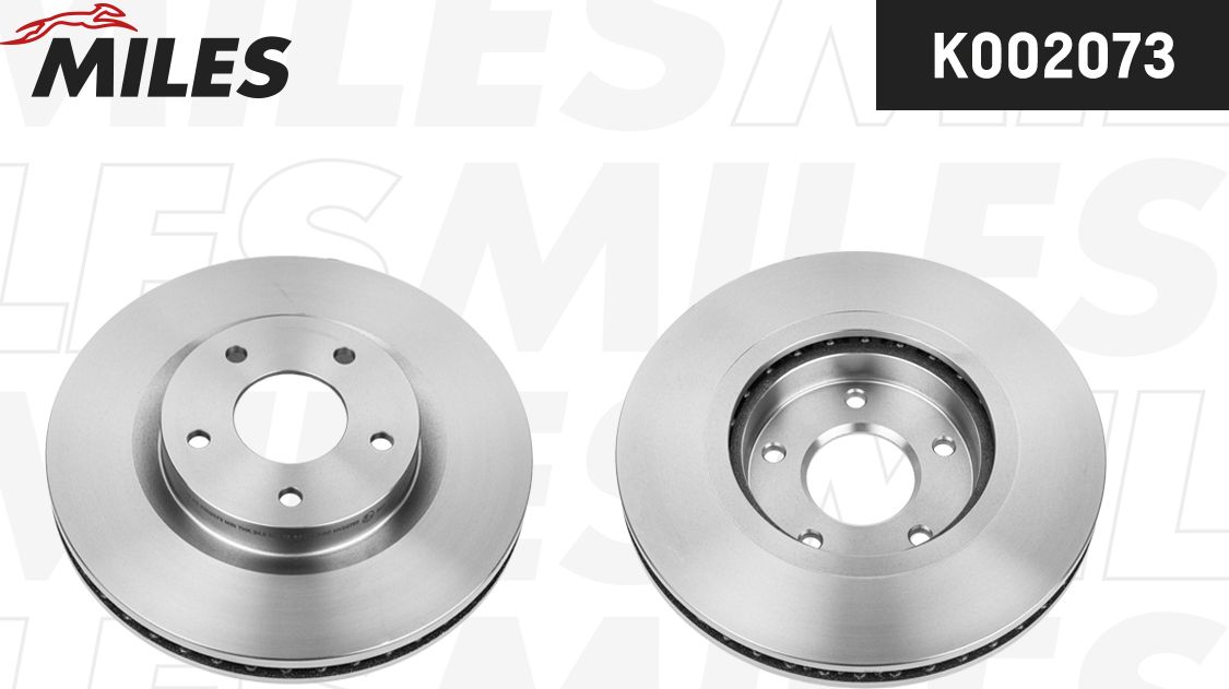 Диск тормозной NISSAN QASHQAI 07-/X-TRAIL 07-/RENAULT KOLEOS 08- передний вент. (Miles). Артикул K002073