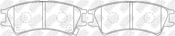 Тормозные колодки NiBK. Артикул PN0109