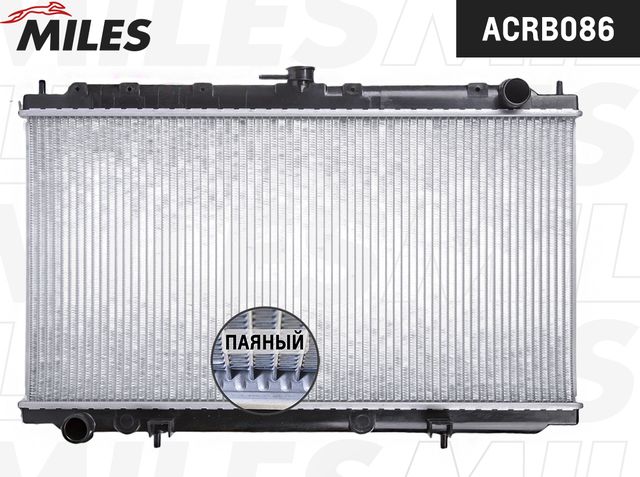 Радиатор охлаждения двигателя Miles для Nissan Primera P11 1996-2002. Артикул ACRB086
