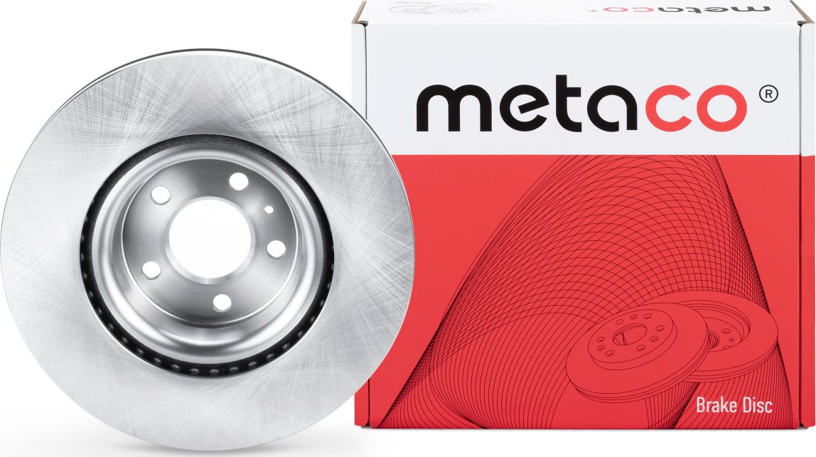 Диск тормозной передний вентилируемый (Metaco). Артикул 3050489