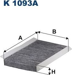 Салонный фильтр Filtron. Артикул K 1093A