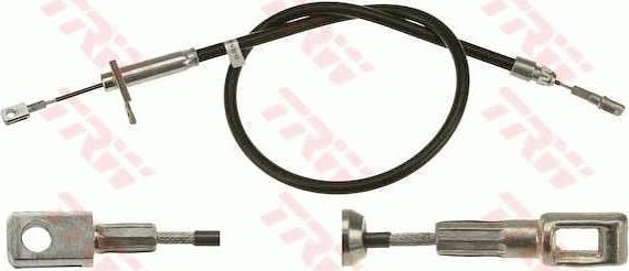 Трос ручника (тросик ручного тормоза) TRW задний левый для Mercedes-Benz CLK-Класс I (C208, A208) 1997-2002. Артикул GCH1821