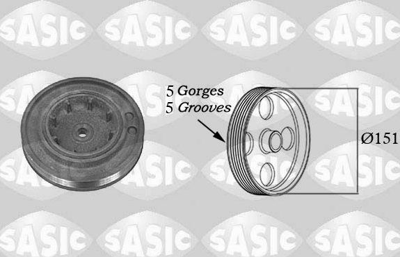Шкив коленвала Sasic. Артикул 2154015