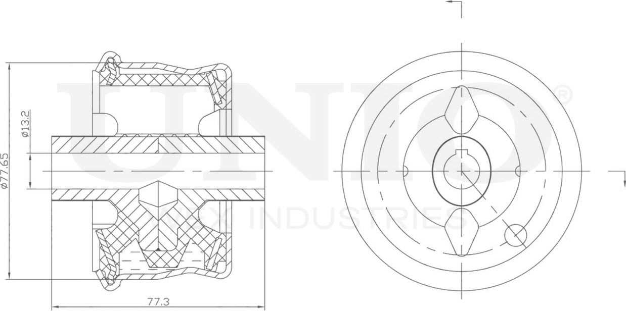 Сайлентблок рычага подвески (Unio). Артикул RMP-20262