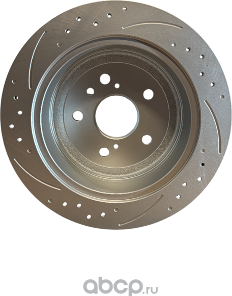 Задний тормозной диск Evolution с перфорацией и насечками, в покрытии GEOMET (Powerstop). Артикул JBR1153