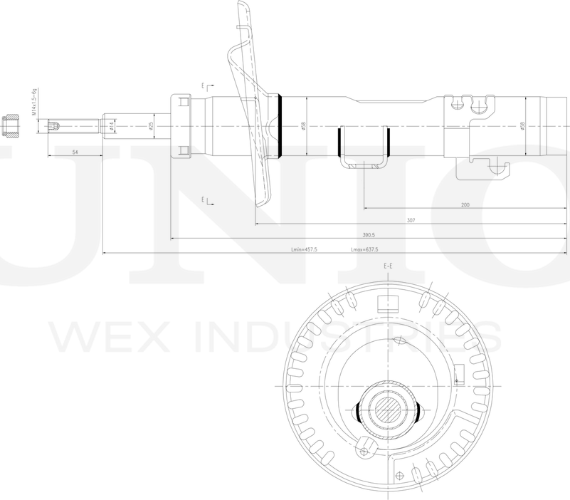 Амортизатор подвески (Unio). Артикул SAB-10624