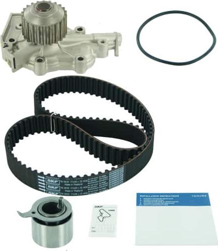 Помпа (водяной насос) с комплектом ремня ГРМ SKF. Артикул VKMC 90008