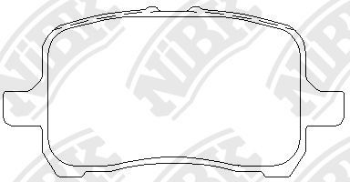 Тормозные колодки NiBK передние для Chevrolet HHR 2007-2011. Артикул PN0583