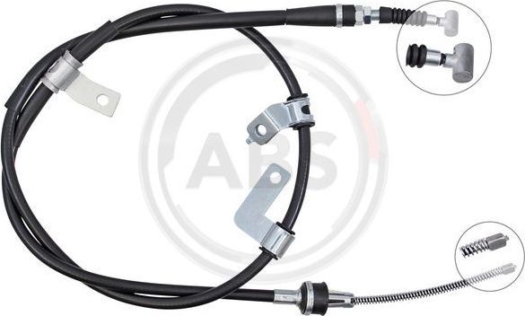 Трос ручника (тросик ручного тормоза) ABS. Артикул K18837