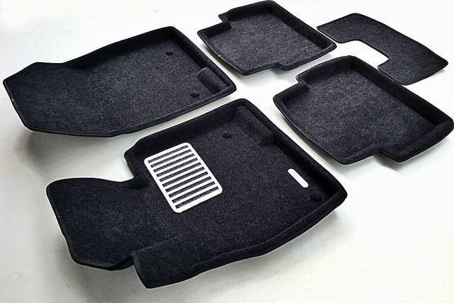 Коврики текстильные Euromat 3D Lux для салона Mazda 3 III 2014-2026. ЧЕРНЫЕ. Артикул EM3D-003411