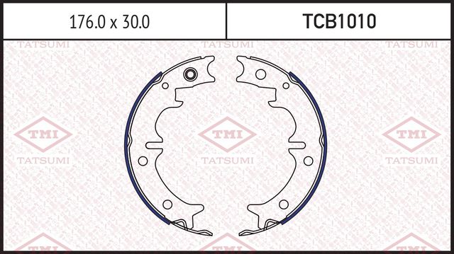 Колодки тормозные TOYOTA MARK 2/CROWN 90- задн. (Tatsumi). Артикул TCB1010