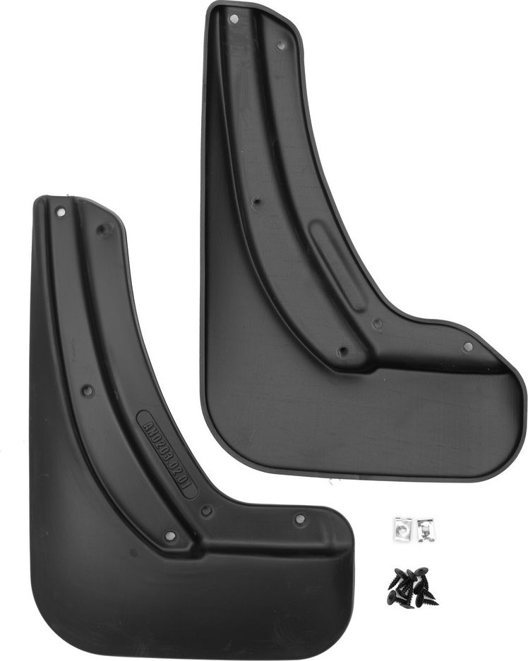 Брызговики Frosch (в пакете) задняя пара для Volkswagen Taos 2020-2026. Артикул NLF.AN0203.E13