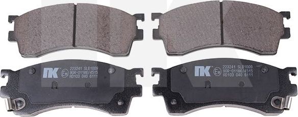 Тормозные колодки NK передние для Mazda MX-6 1992-1997. Артикул 223241