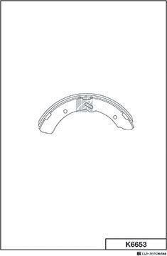 Тормозные колодки MK Kashiyama. Артикул K6653