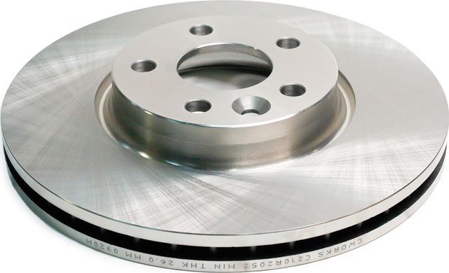 Тормозной диск Cworks передний для Land Rover Freelander II 2006-2014. Артикул C210R2052