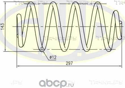 Пружина подвески G.U.D.. Артикул GCS263455