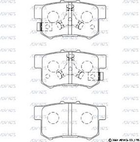 Тормозные колодки Advics. Артикул SN598P