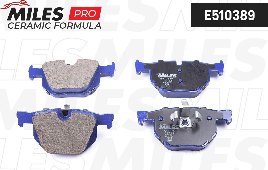 Тормозные колодки Miles (Керамика). Артикул E510389