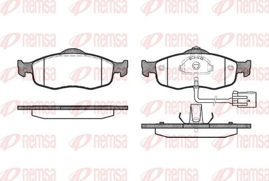 Тормозные колодки Remsa. Артикул 0432.02