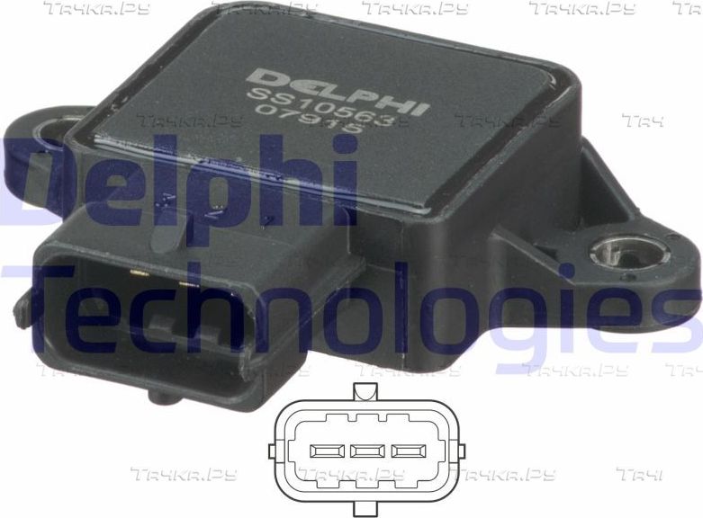 Датчик положения дроссельной заслонки Delphi для Hyundai Trajet I 2004-2007. Артикул SS10563-12B1