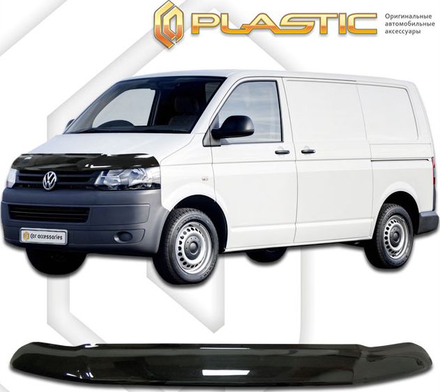 Дефлектор СА Пластик для капота exclusive (Classic черный) Volkswagen Caravelle T5 2009-2015. Артикул 2010060110883