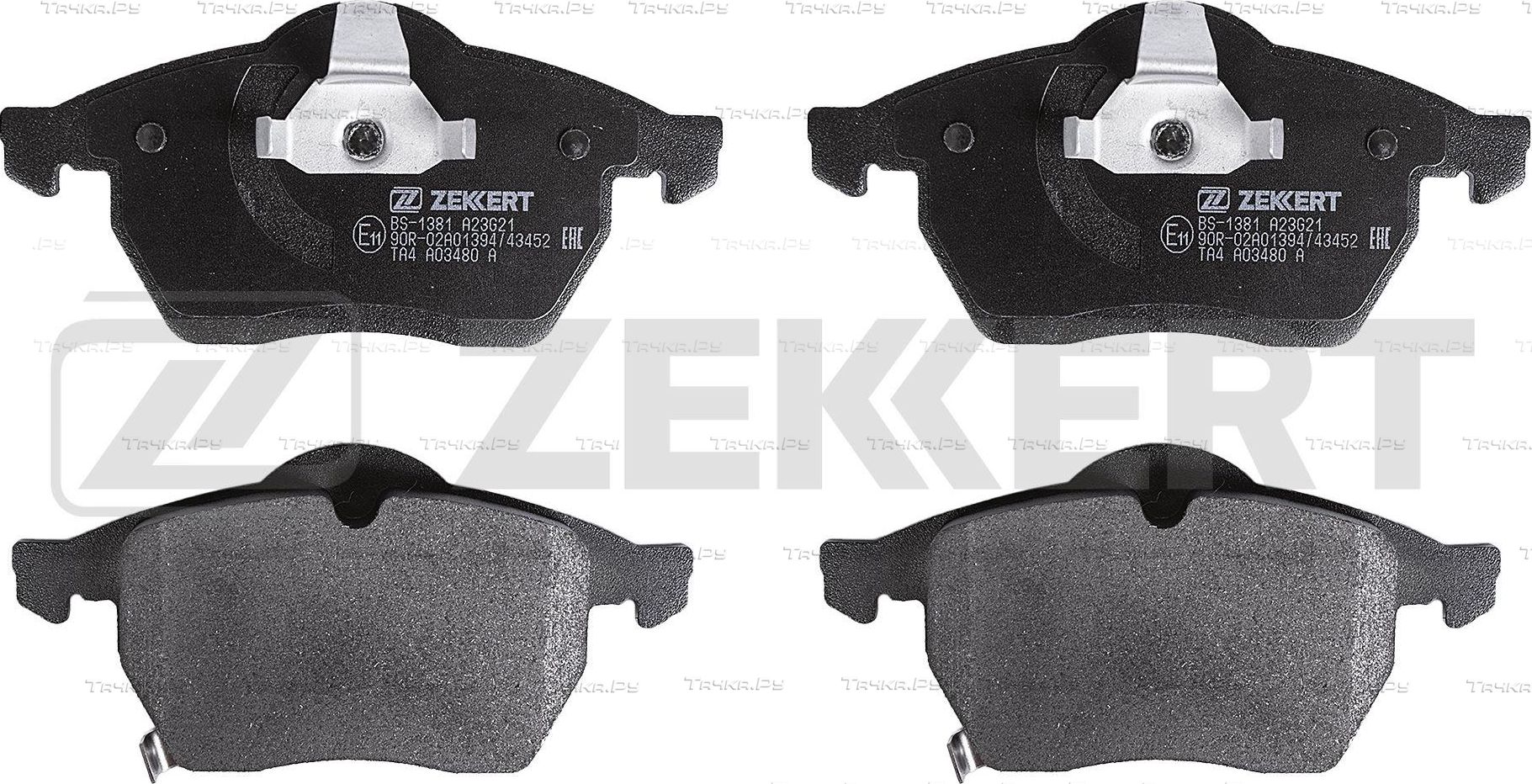 Тормозные колодки Zekkert передние для Saab 9-5 I 1997-2009. Артикул BS-1381
